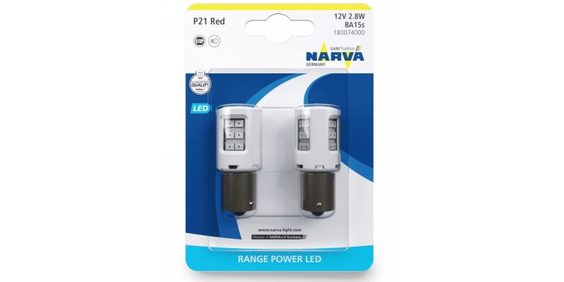 Светодиод p21w narva red led 12v 2шт.18007 в Нижнем Тагиле