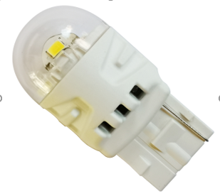 СВЕТОДИОД 12V T20 6 SMD (2835) W3x16q WHITE "SILVER" в Нижнем Тагиле