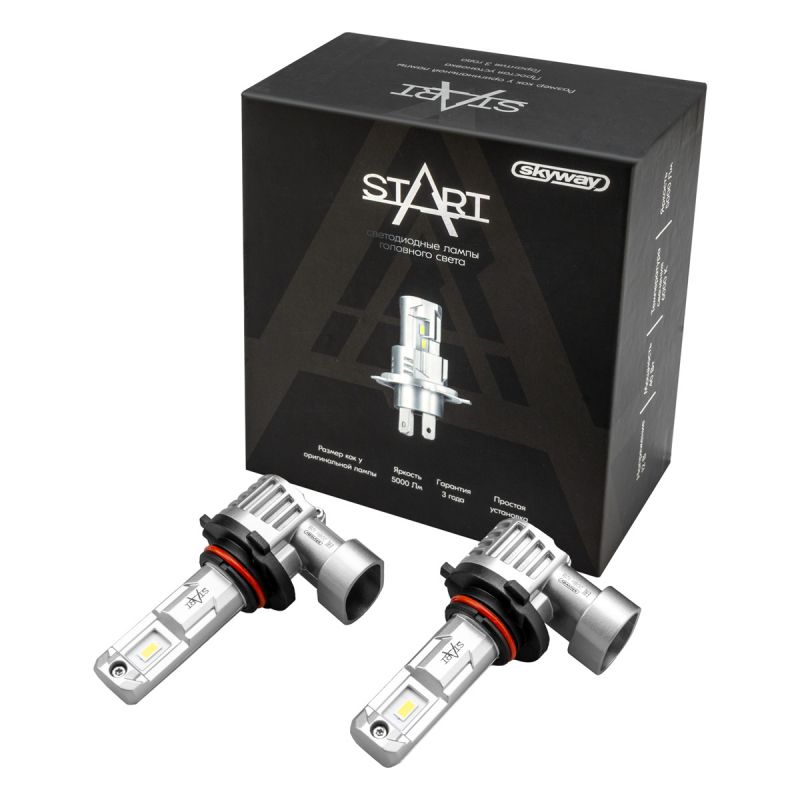СВЕТОДИОД HB3 12V 40W "SKYWAY" START 6000K 5000Lm в Нижнем Тагиле