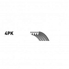 Ремень генератора "gates" 4pk718 lada largus