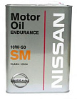 Масло nissan motoroil endurance sm 10w50 (4 л)
