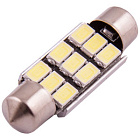 СВЕТОДИОД 12V T25 6 SMD (2835) BA15s WHITE "SILVER"