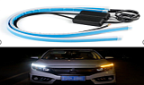 Дневные ходовые огни 12v 60см (белые+желтые) grande light gl-4006