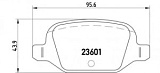 Колодки тормозные задние "brembo" lada vesta cross/ng