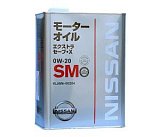Масло nissan motoroil extra save x sm 0w20 (4 л)